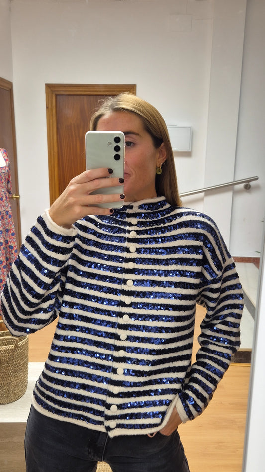 Cardigan lentejuelas