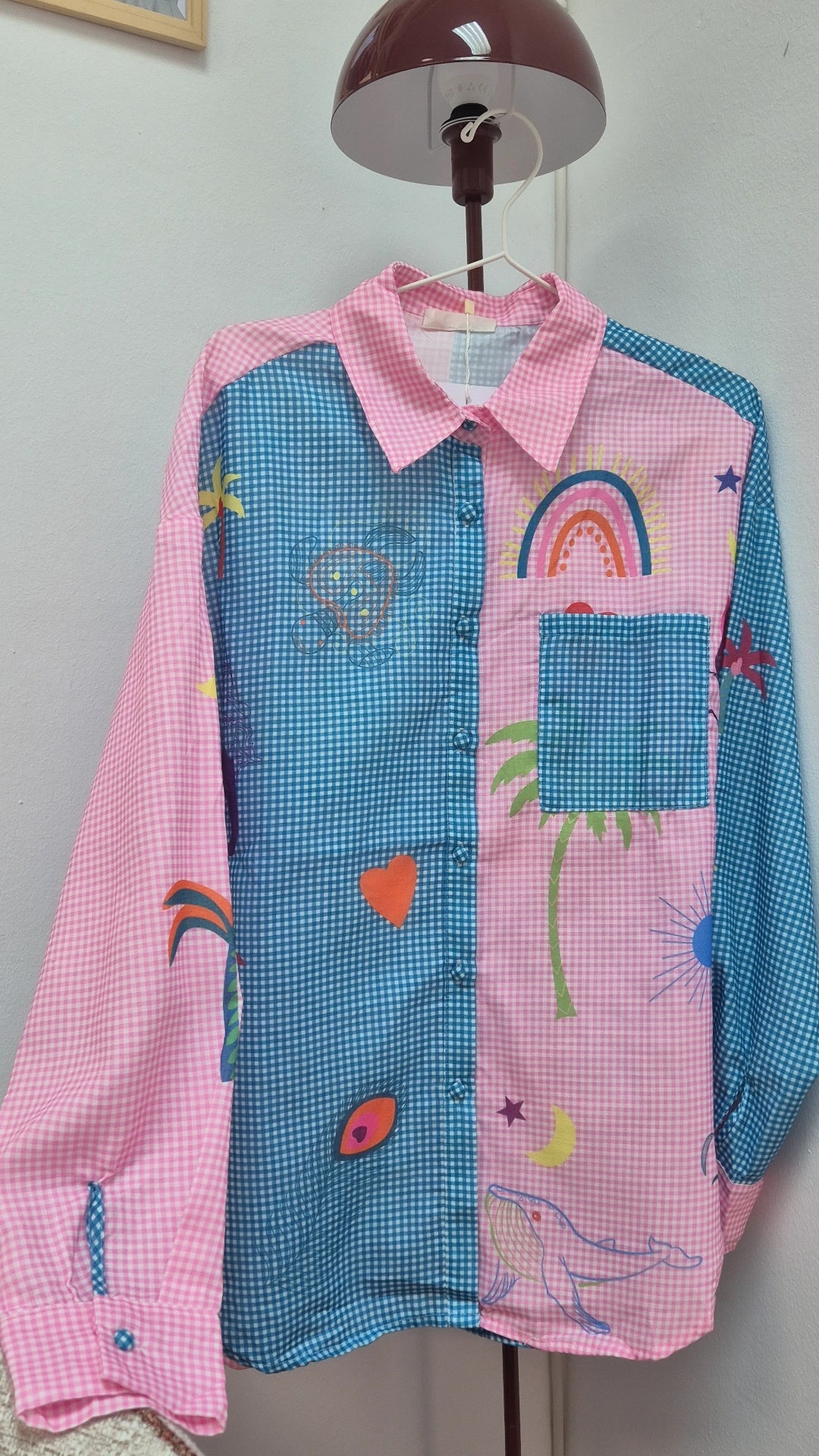Blusa arcoiris lino&algodón