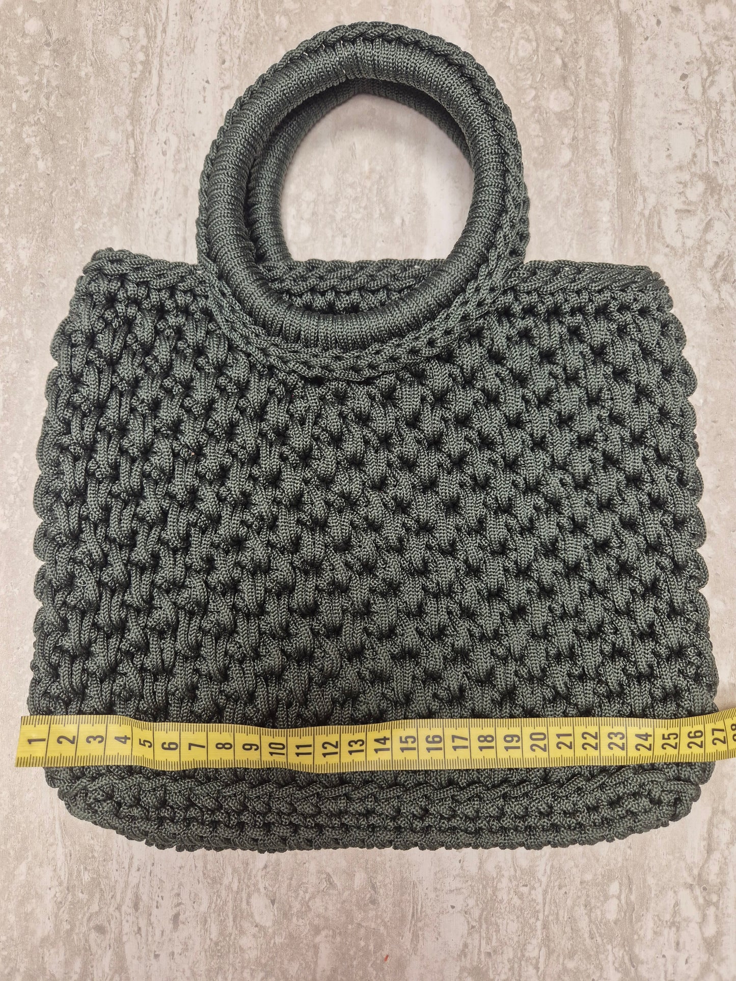 Bolso crochet Hoja