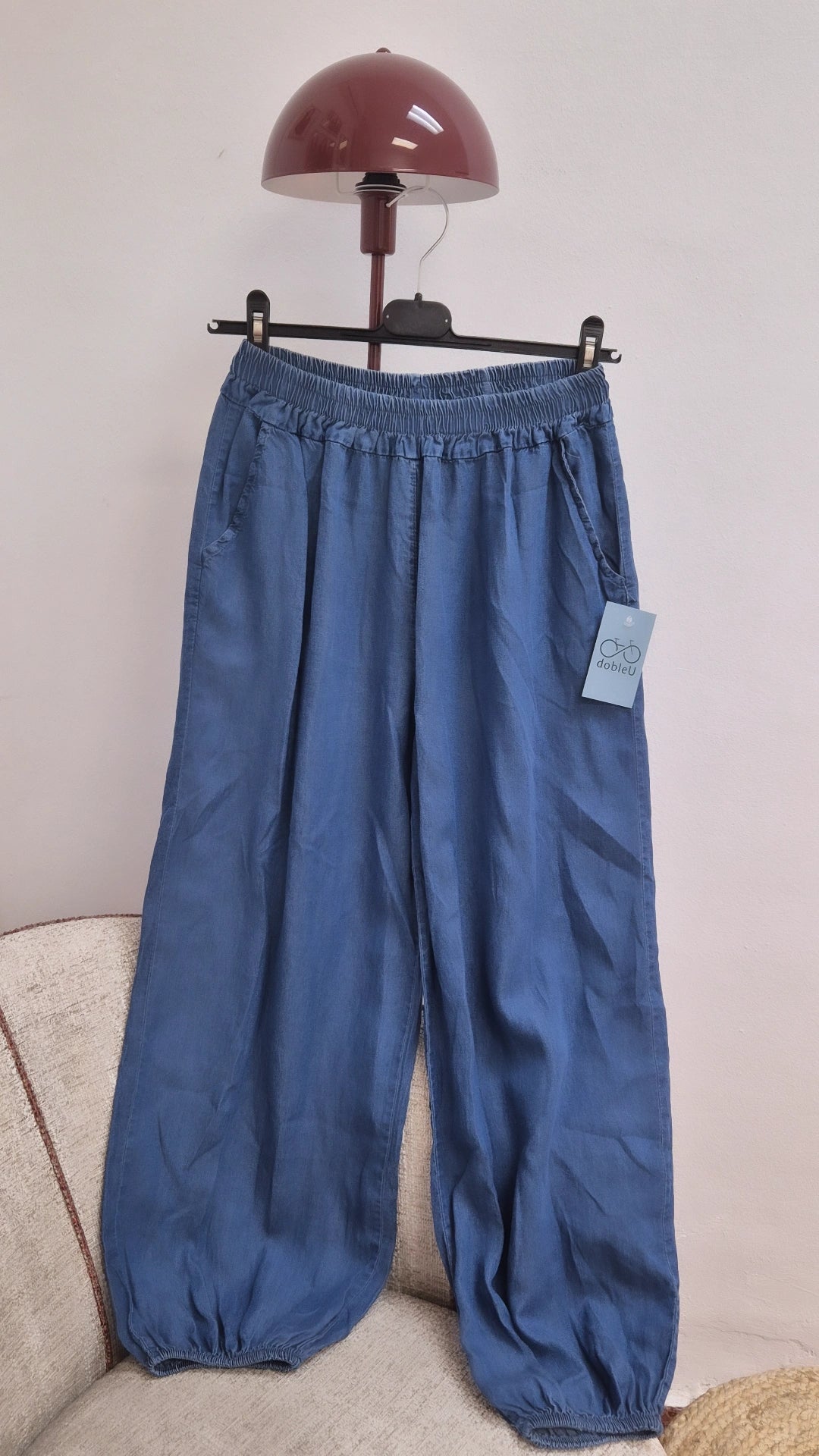 Pantalón bombacho denim