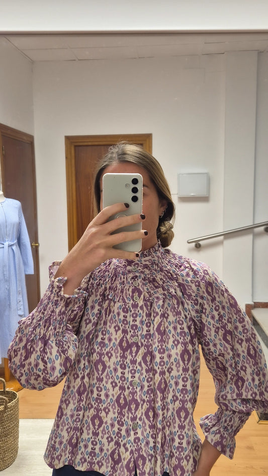 Blusa Conchita malva