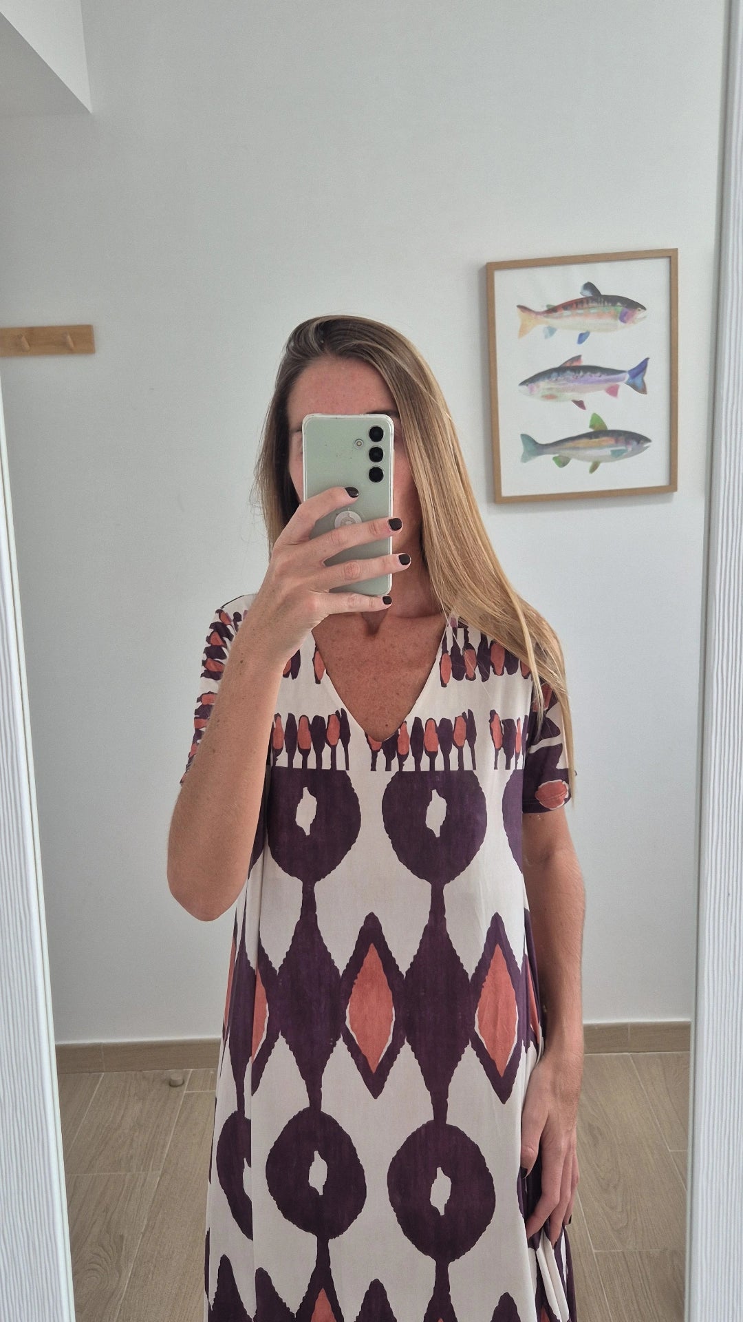Vestido punto de seda