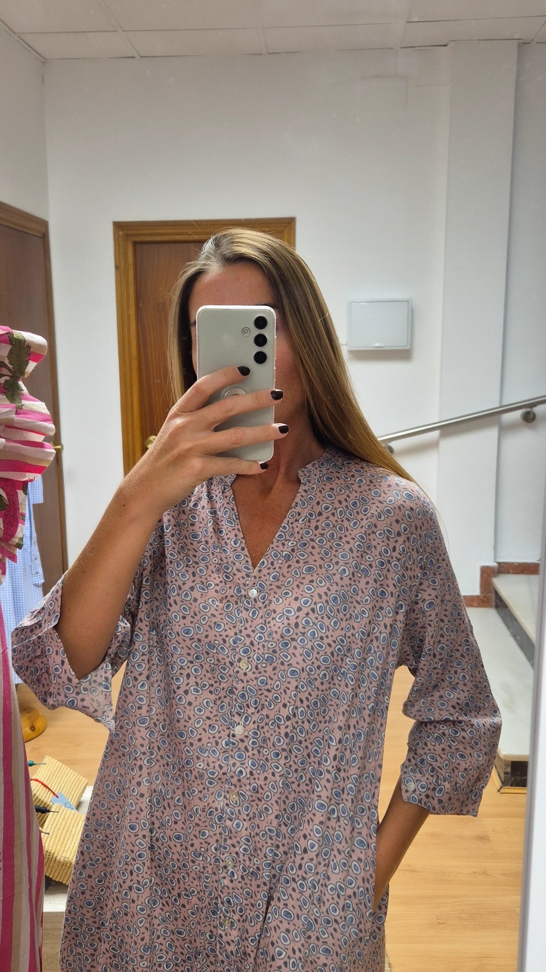 Vestido playero Eye azul
