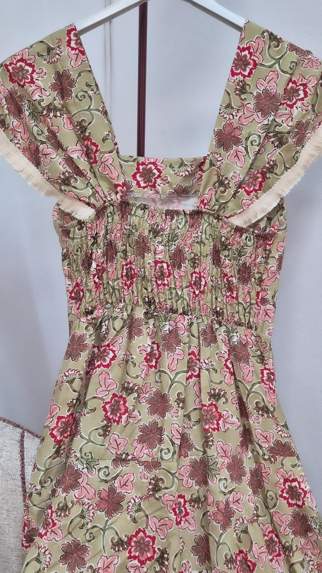 Vestido volantes y flecos D