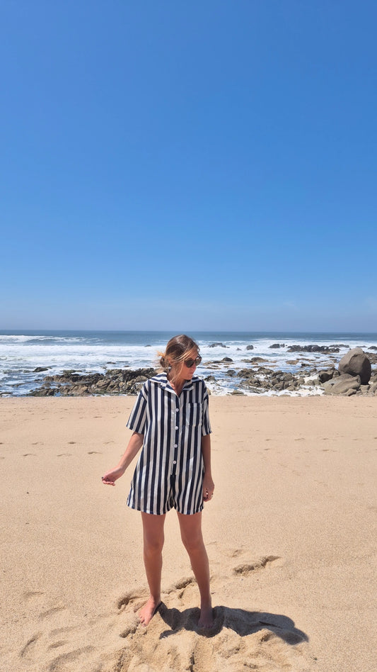 Mono rayas colores - navy