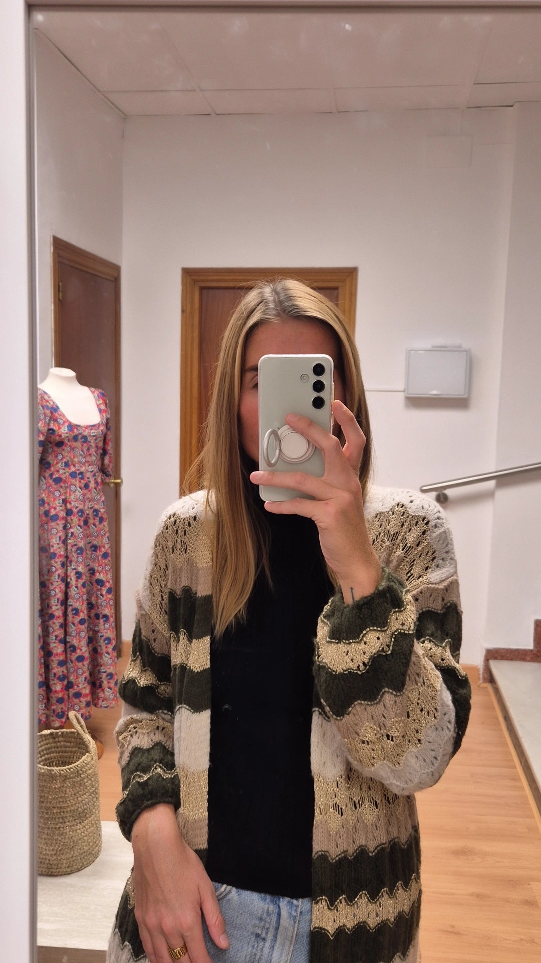 Cardigan rayas
