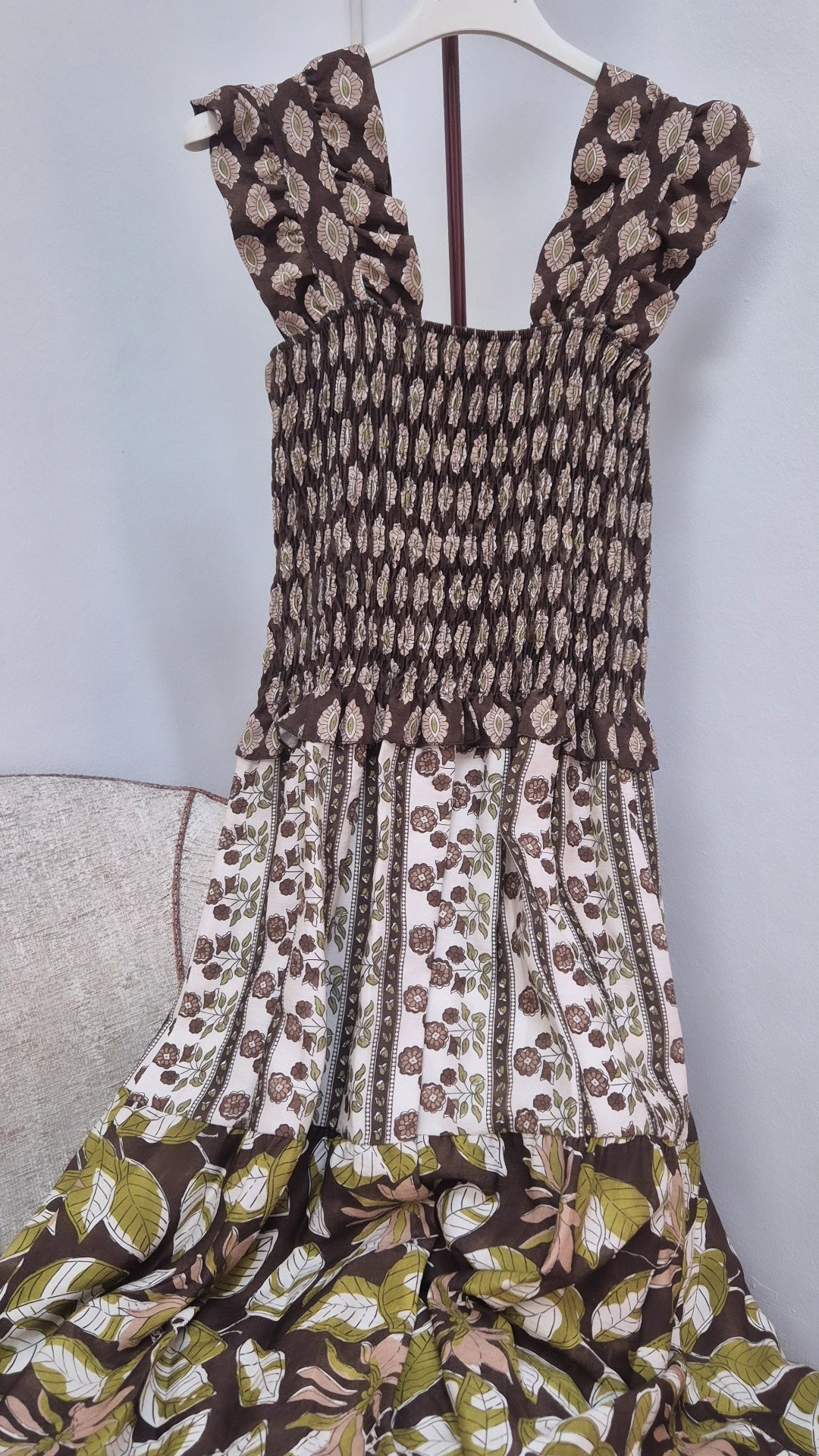 Vestido Manola marrón