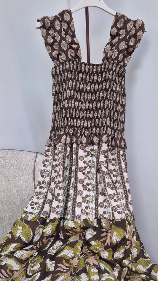 Vestido Manola marrón