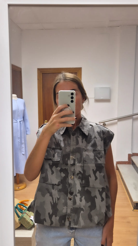 Chaleco Militar gris
