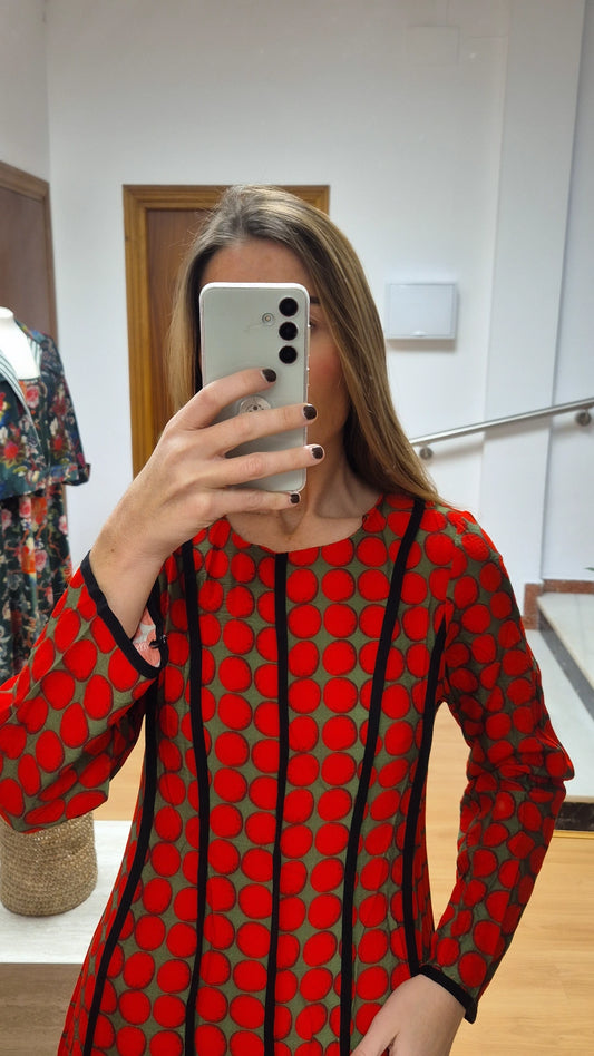 Vestido corte a raya Lunar