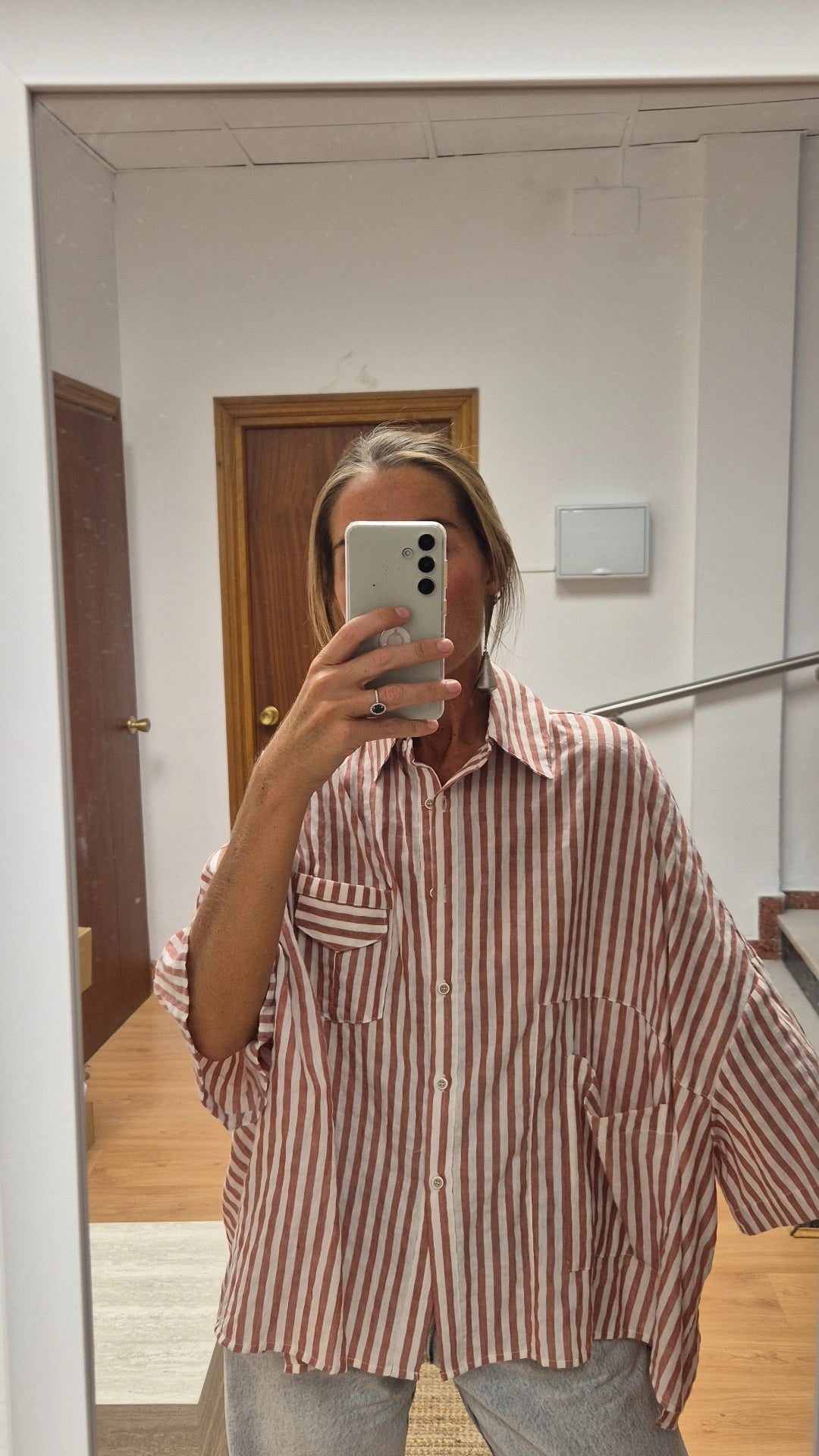 Camisa Alba rosa empolvado