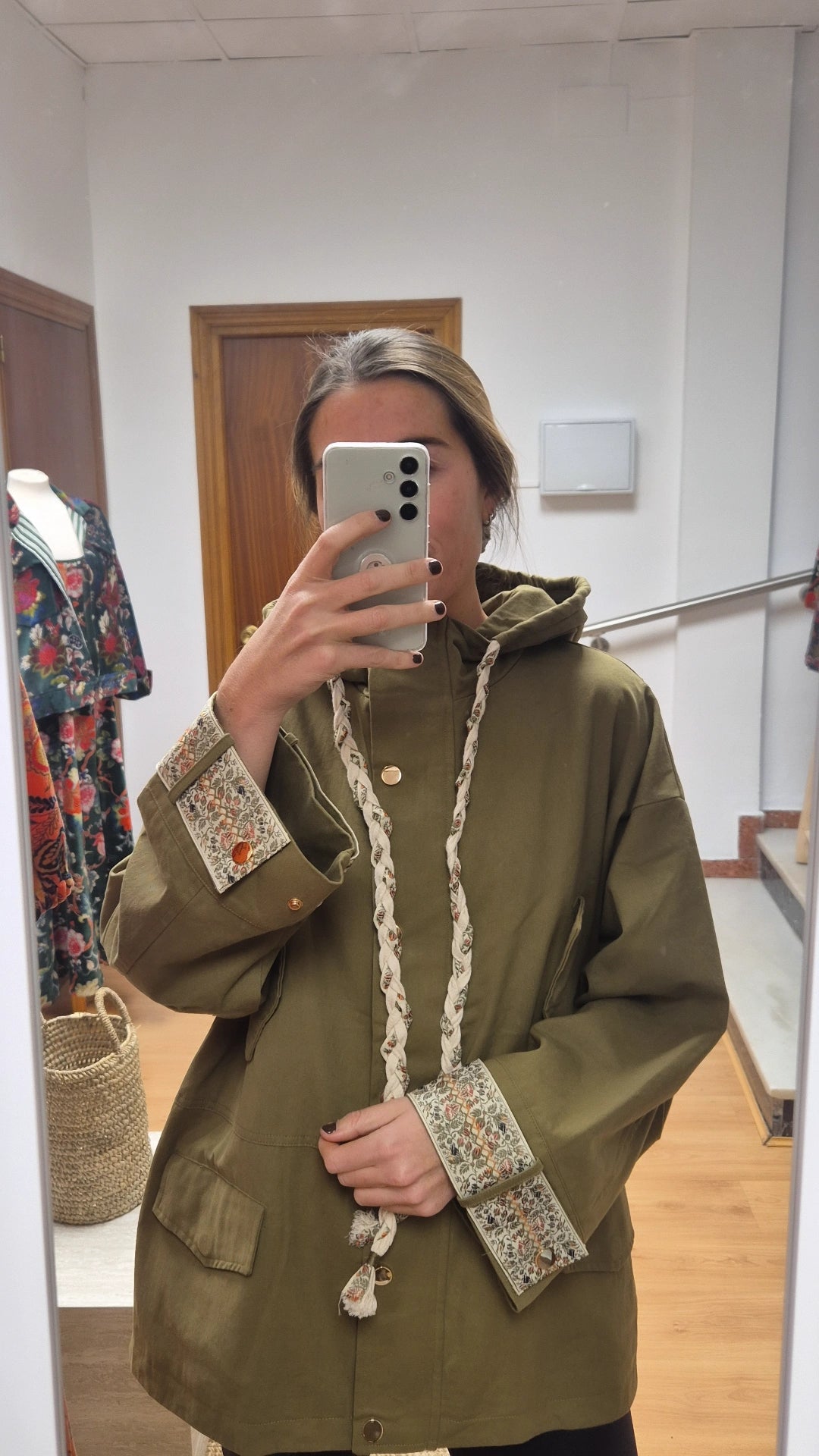Parka Boho caqui