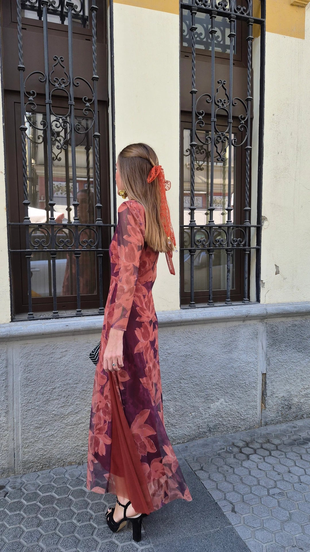 Vestido Carmen orange