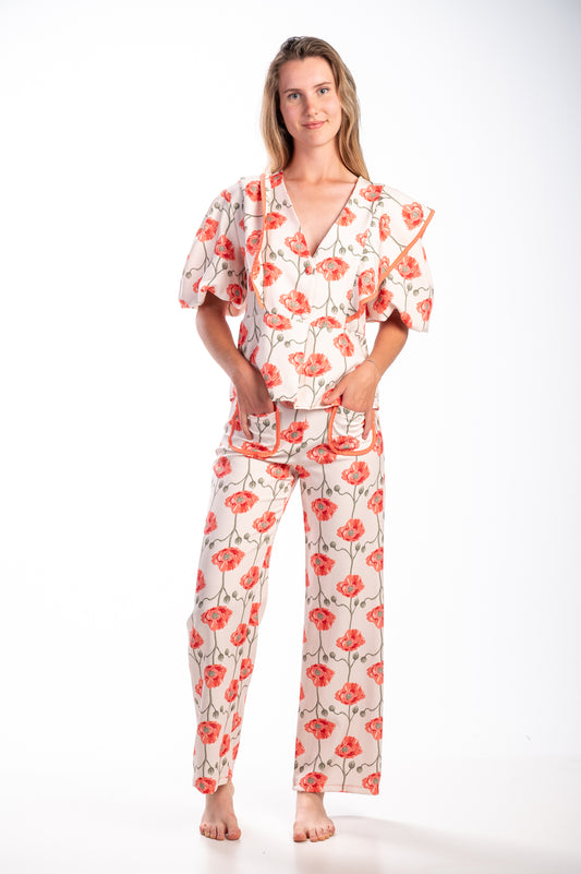 Conjunto primaveral naranja
