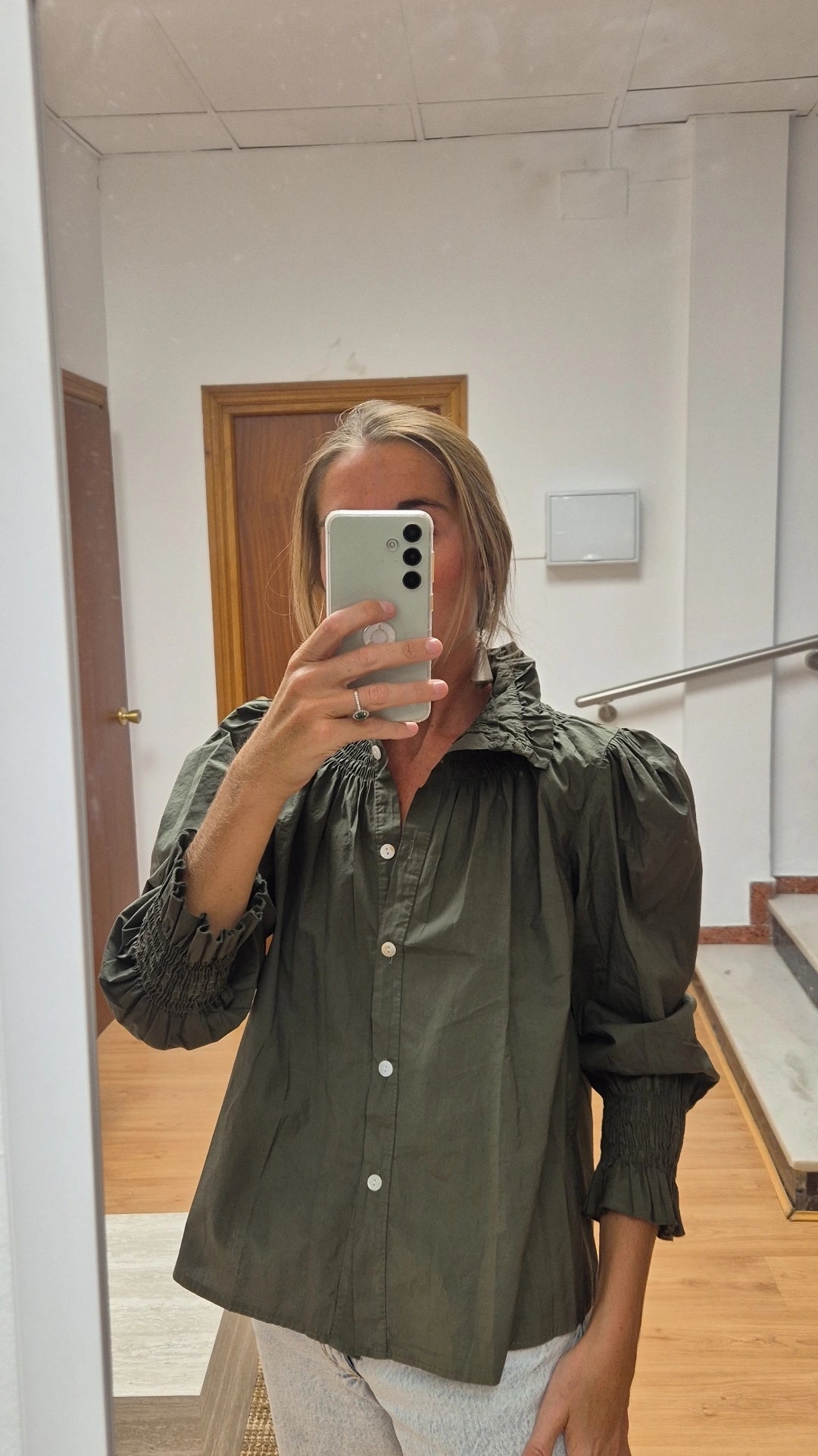 Blusa Cata verde caqui