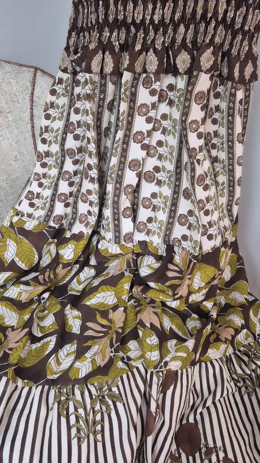 Vestido Manola marrón