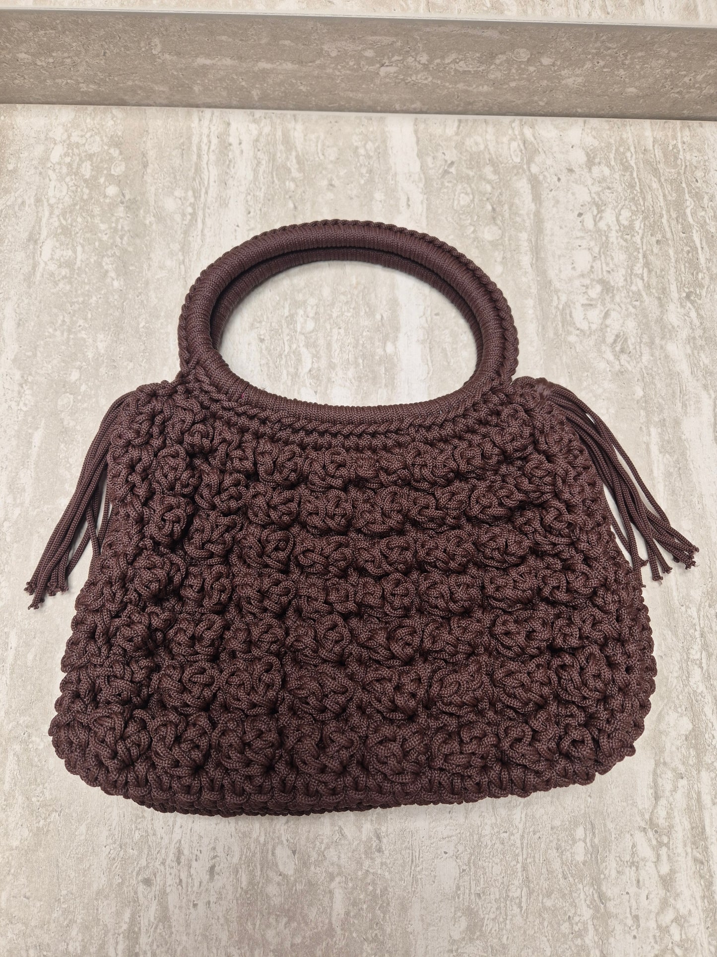 Bolso crochet Chocolate
