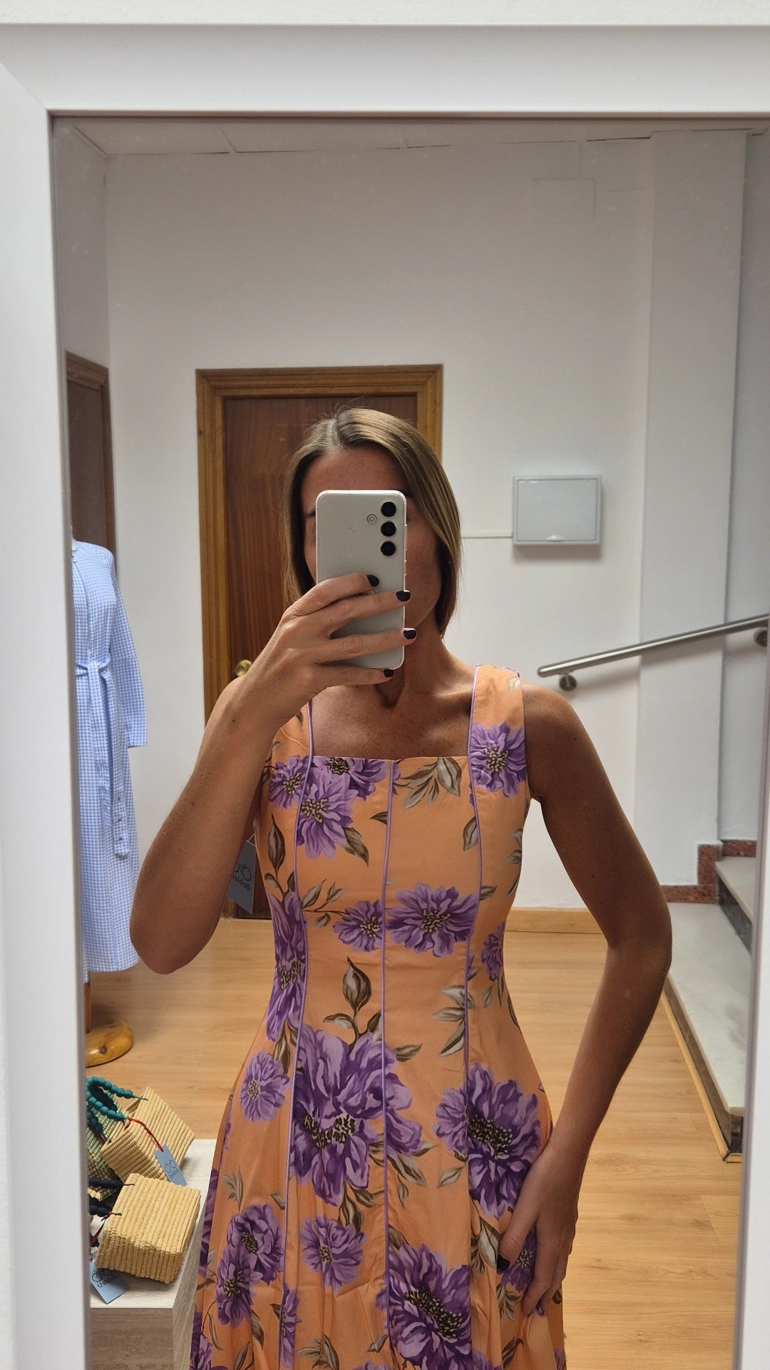 Vestido Coco sin mangas Coral