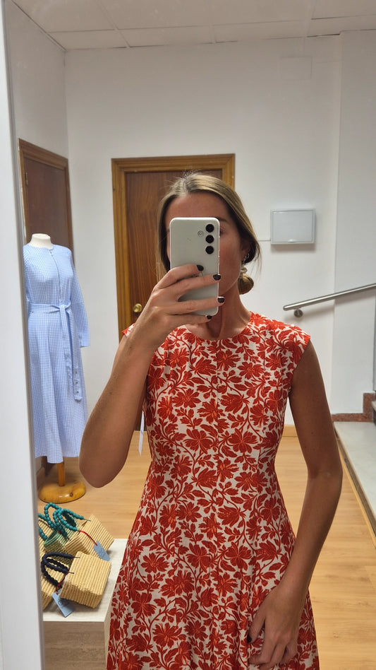 Vestido Clara rojo