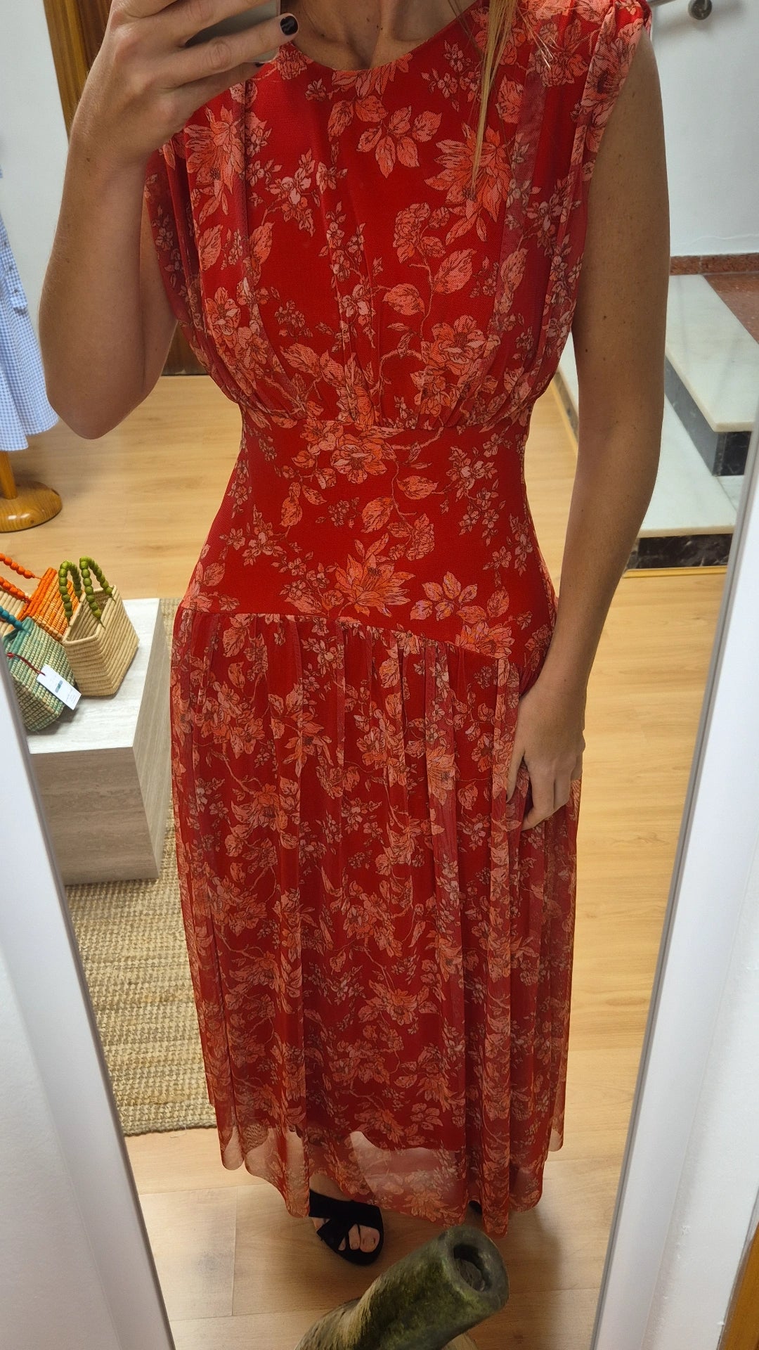 Vestido tul Adriana azul