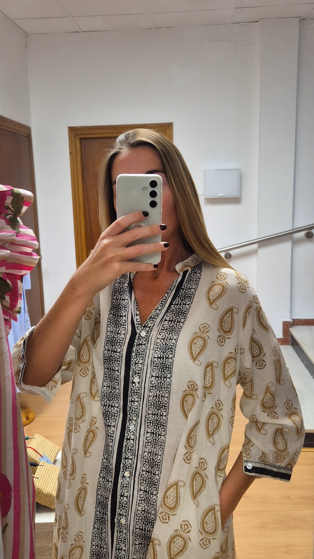 Vestido playero Star beige