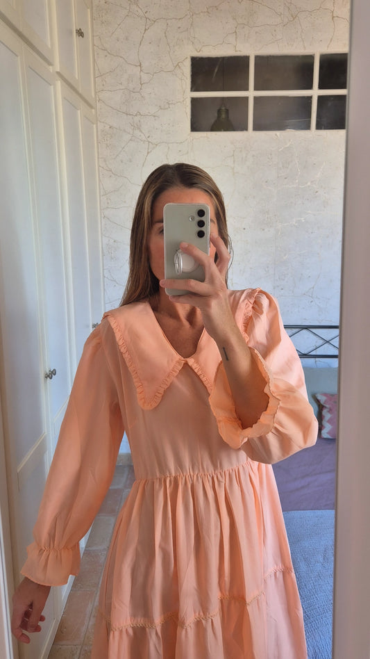 Vestido Bhrat melocotón
