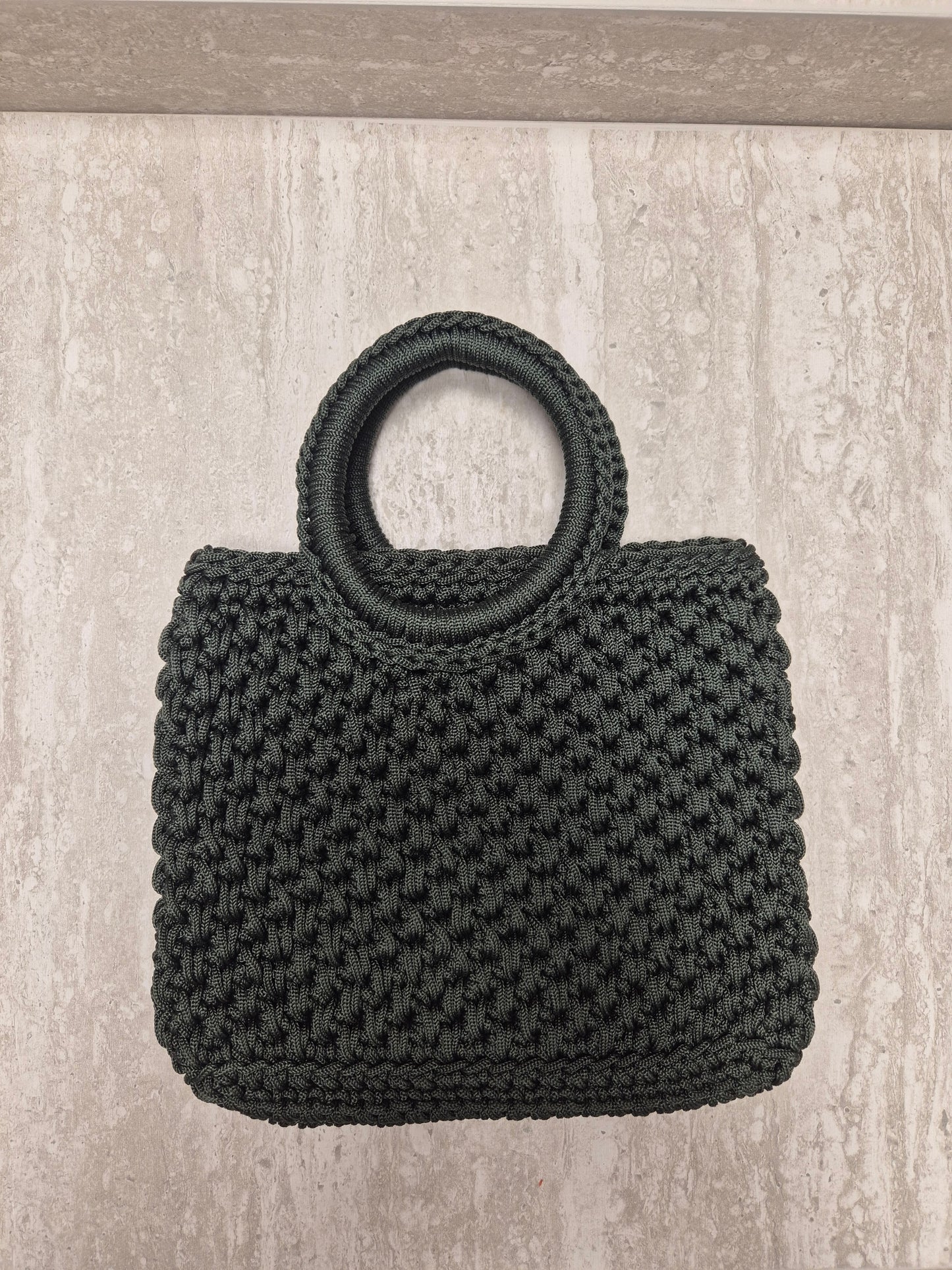 Bolso crochet Hoja