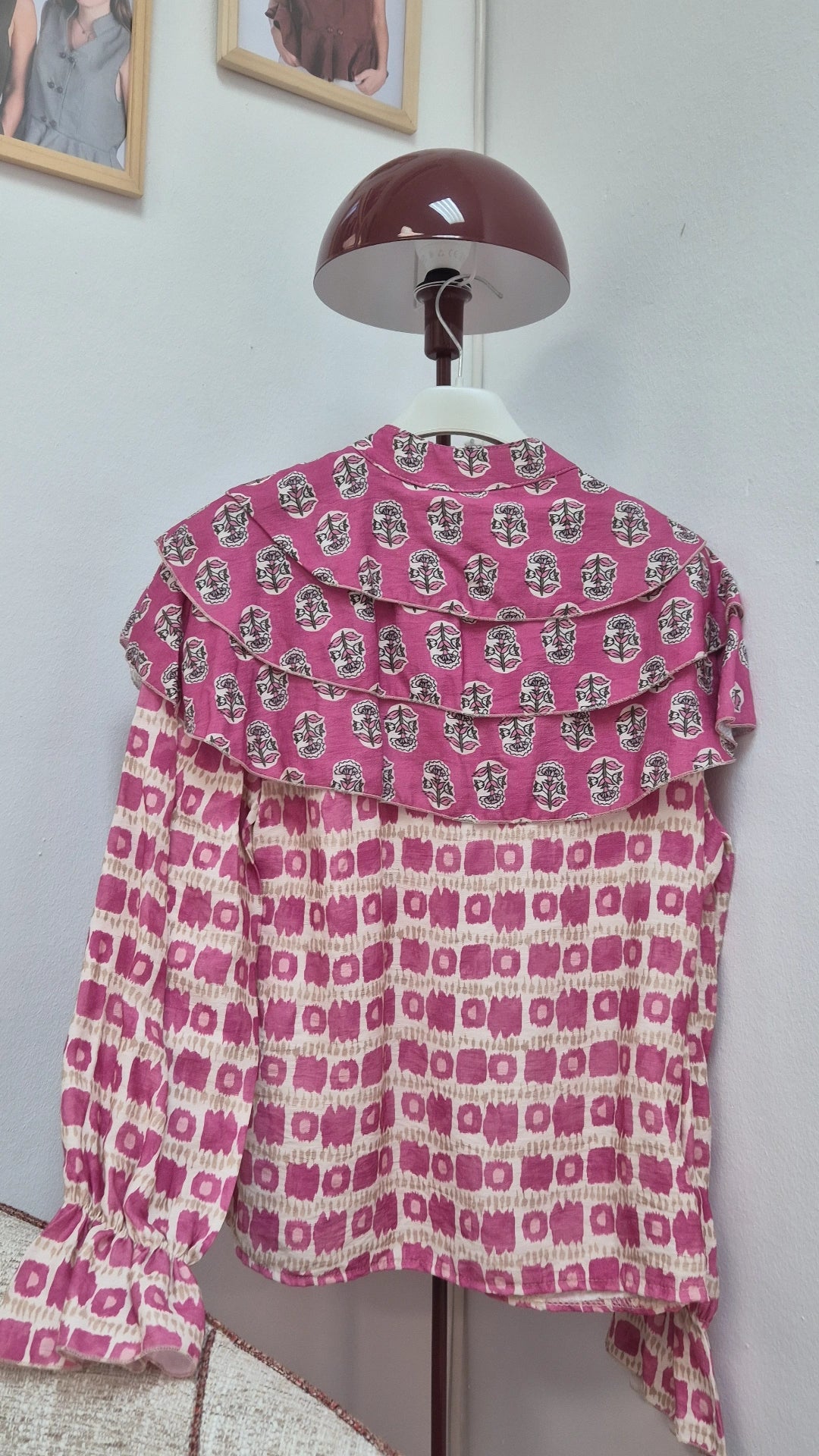 Blusa dos estampados Jardín