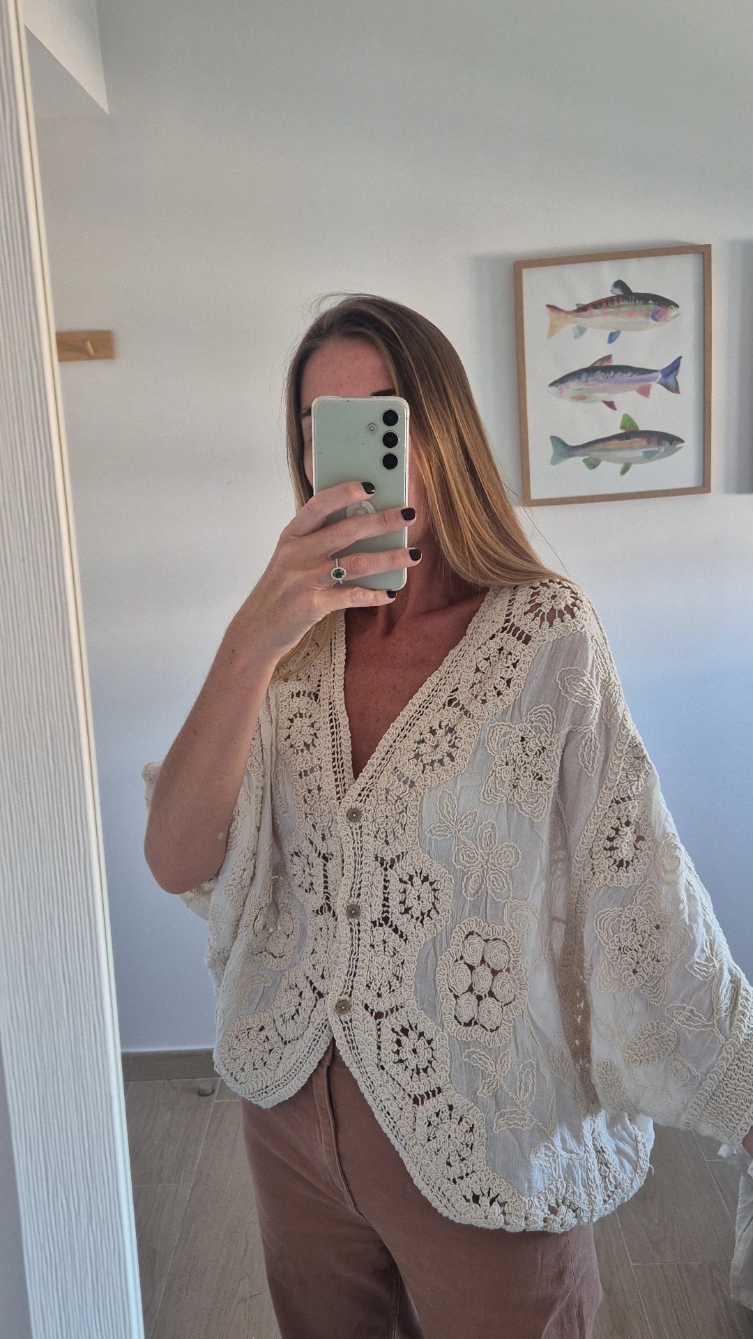 Cardigan & Blusa crochet