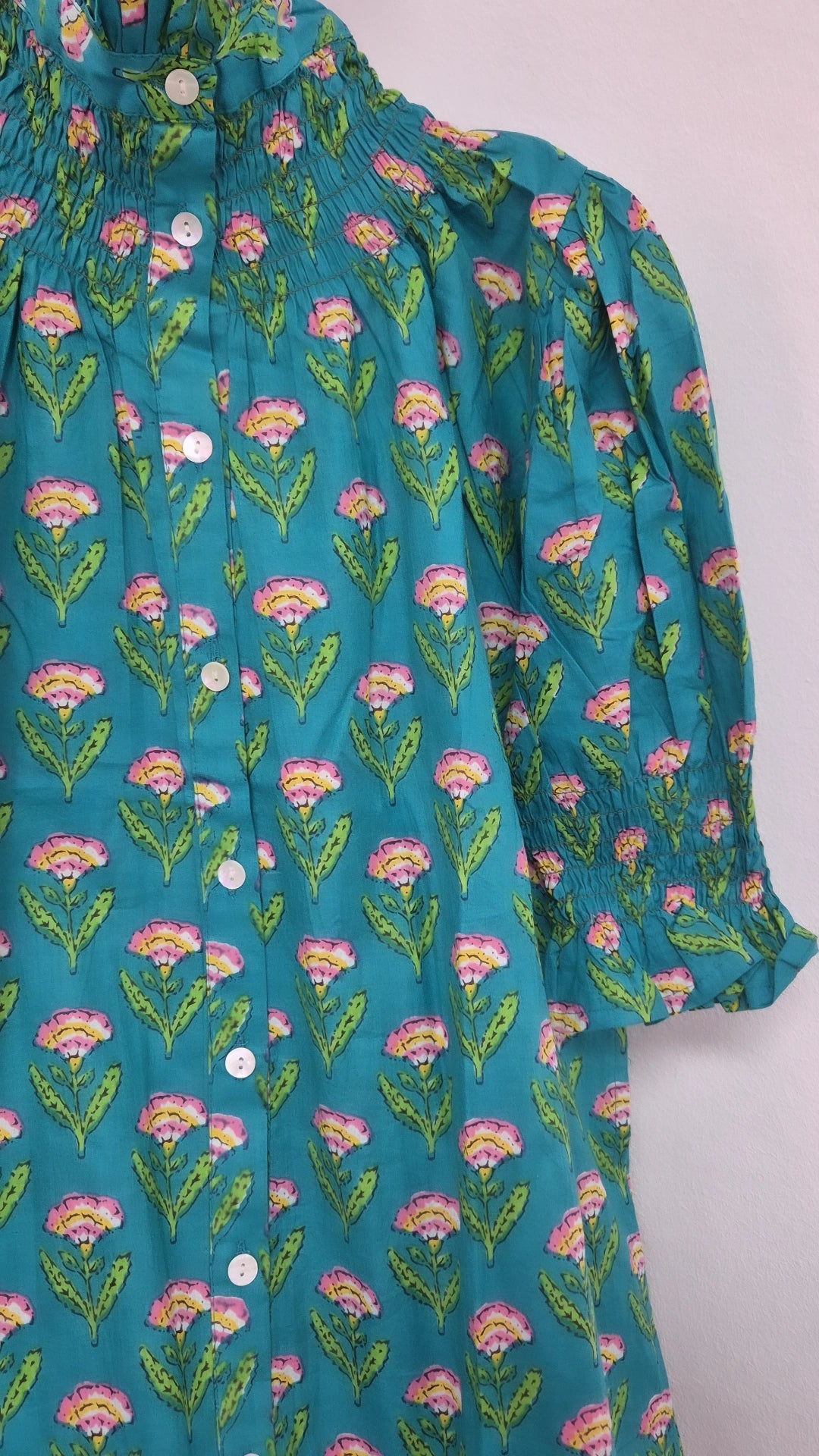 Vestido Florelia manga corta Q
