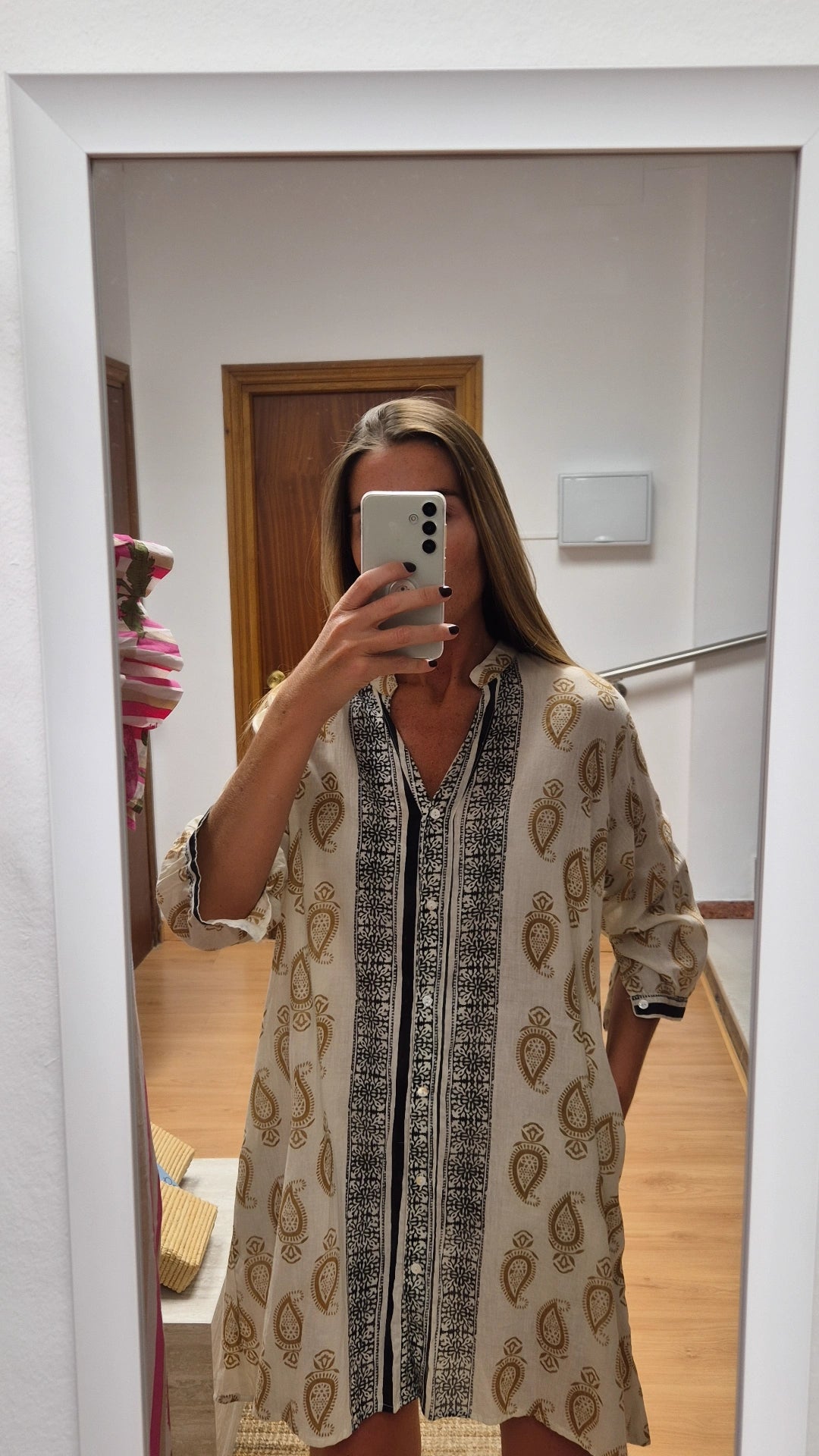Vestido playero Star beige