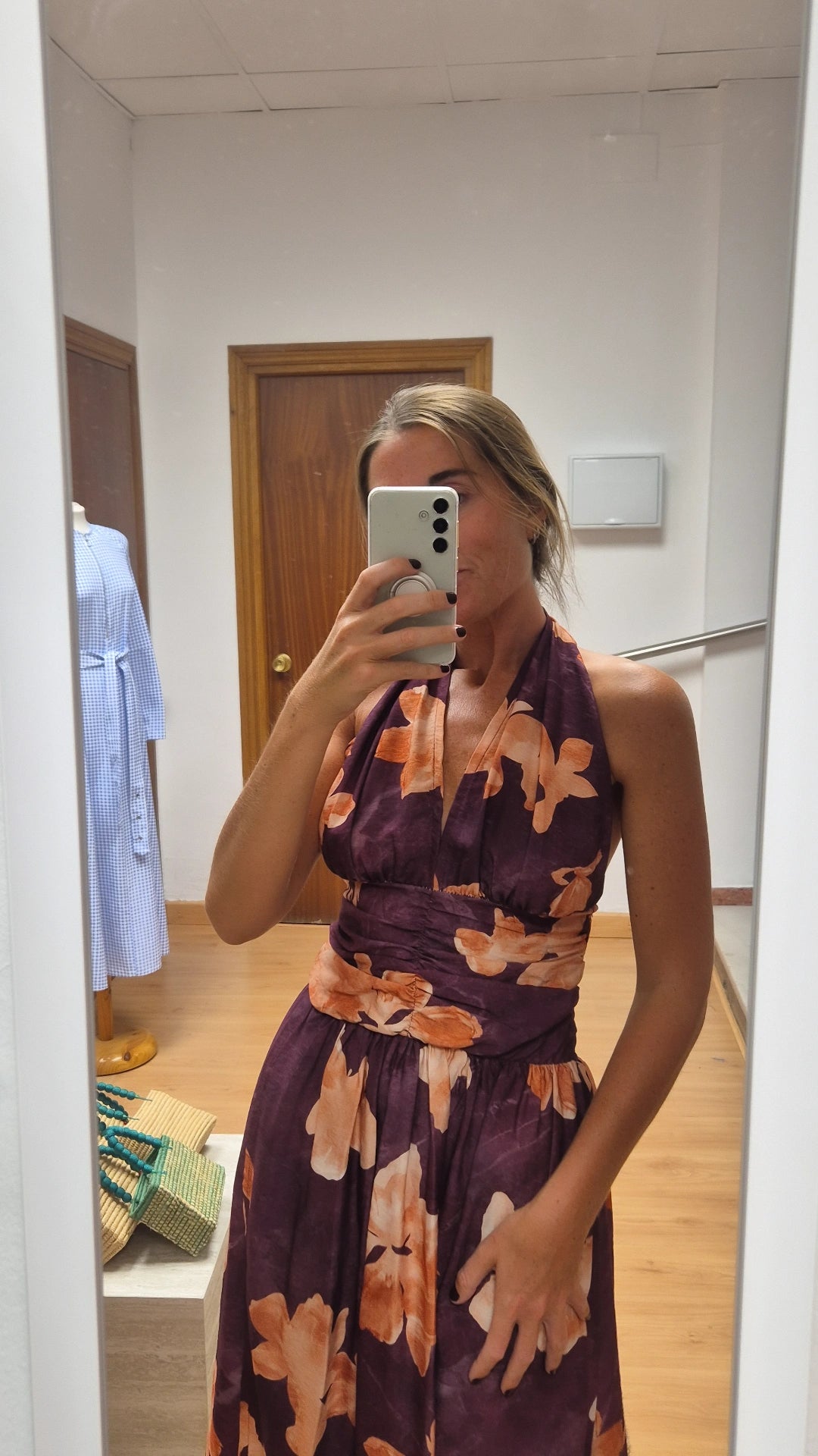 Vestido Amparo buganvilla
