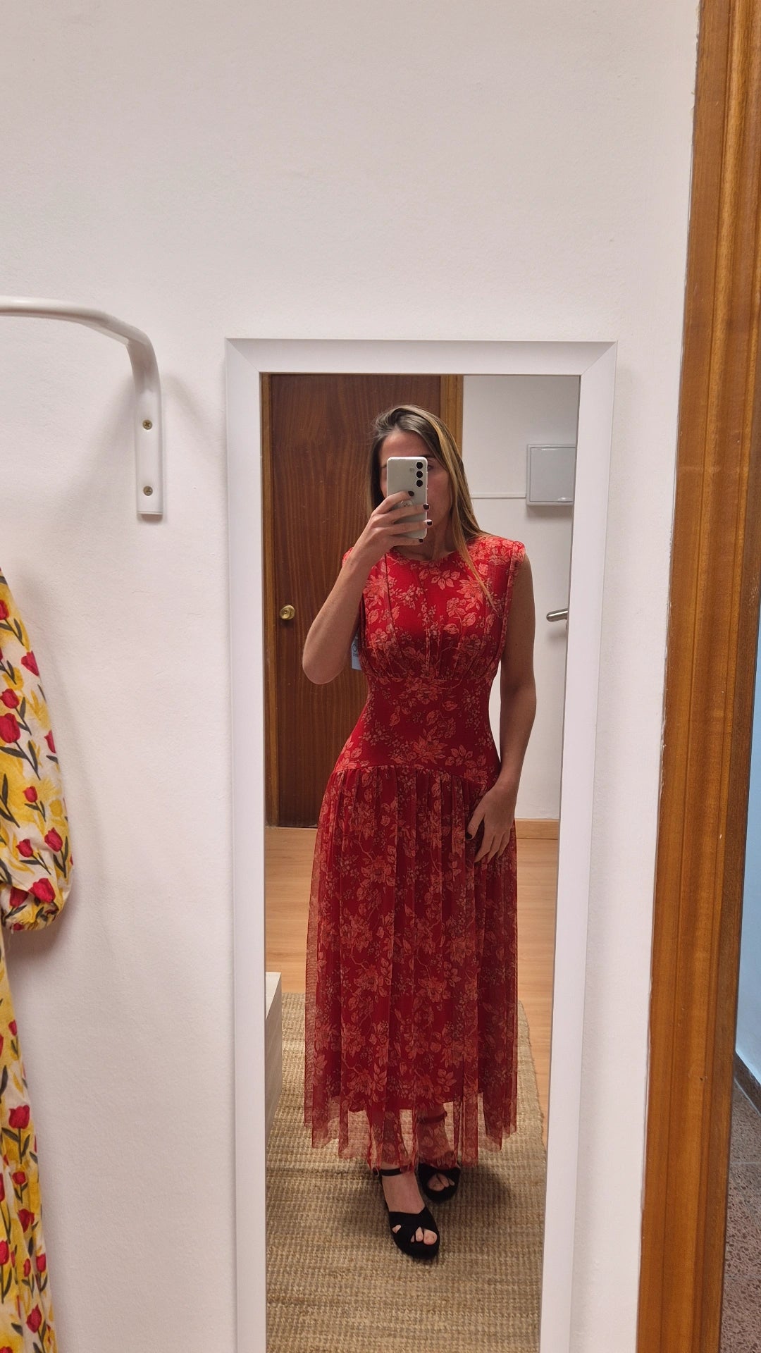 Vestido tul Adriana rojo