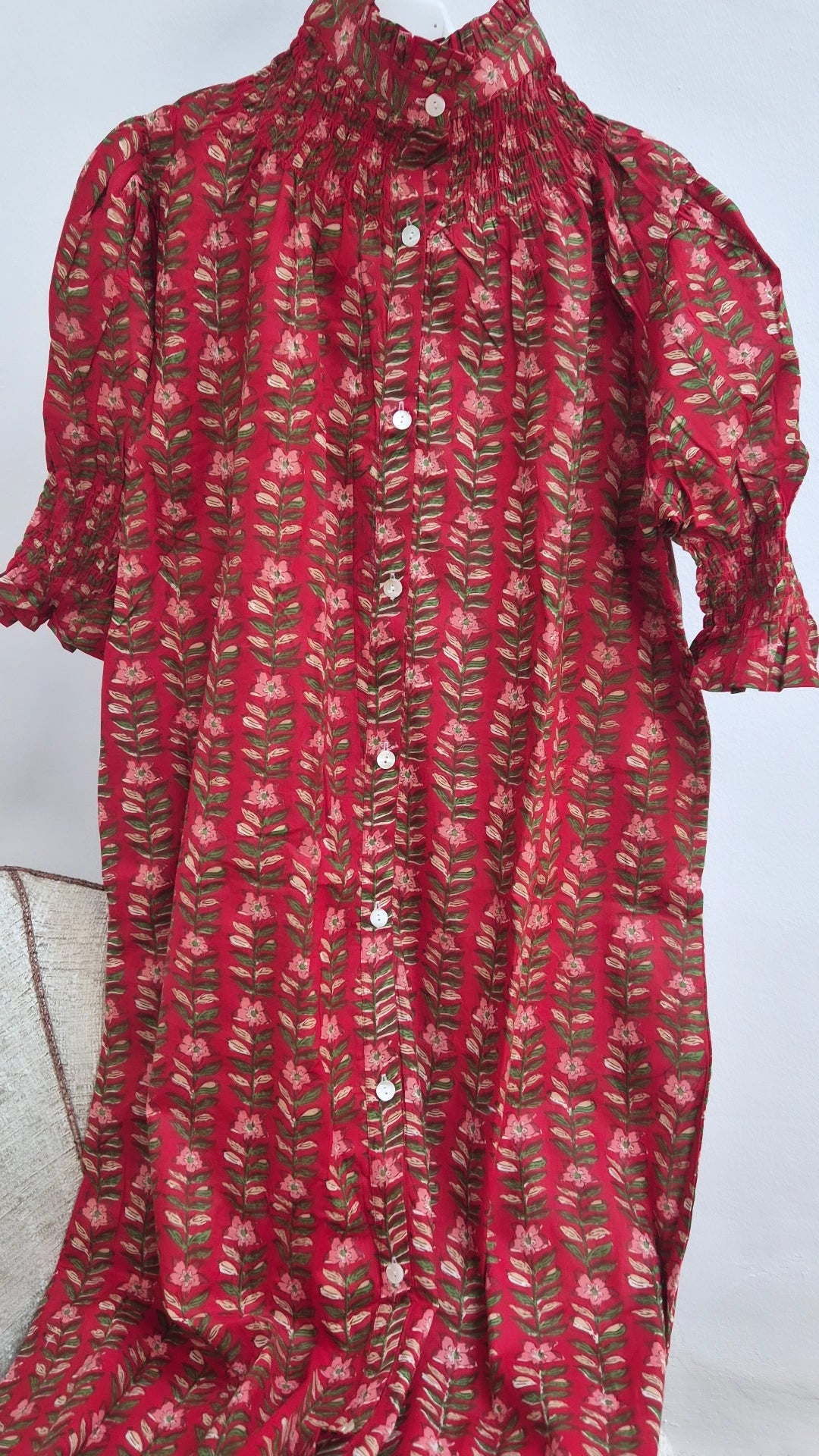 Vestido Florelia manga corta Y