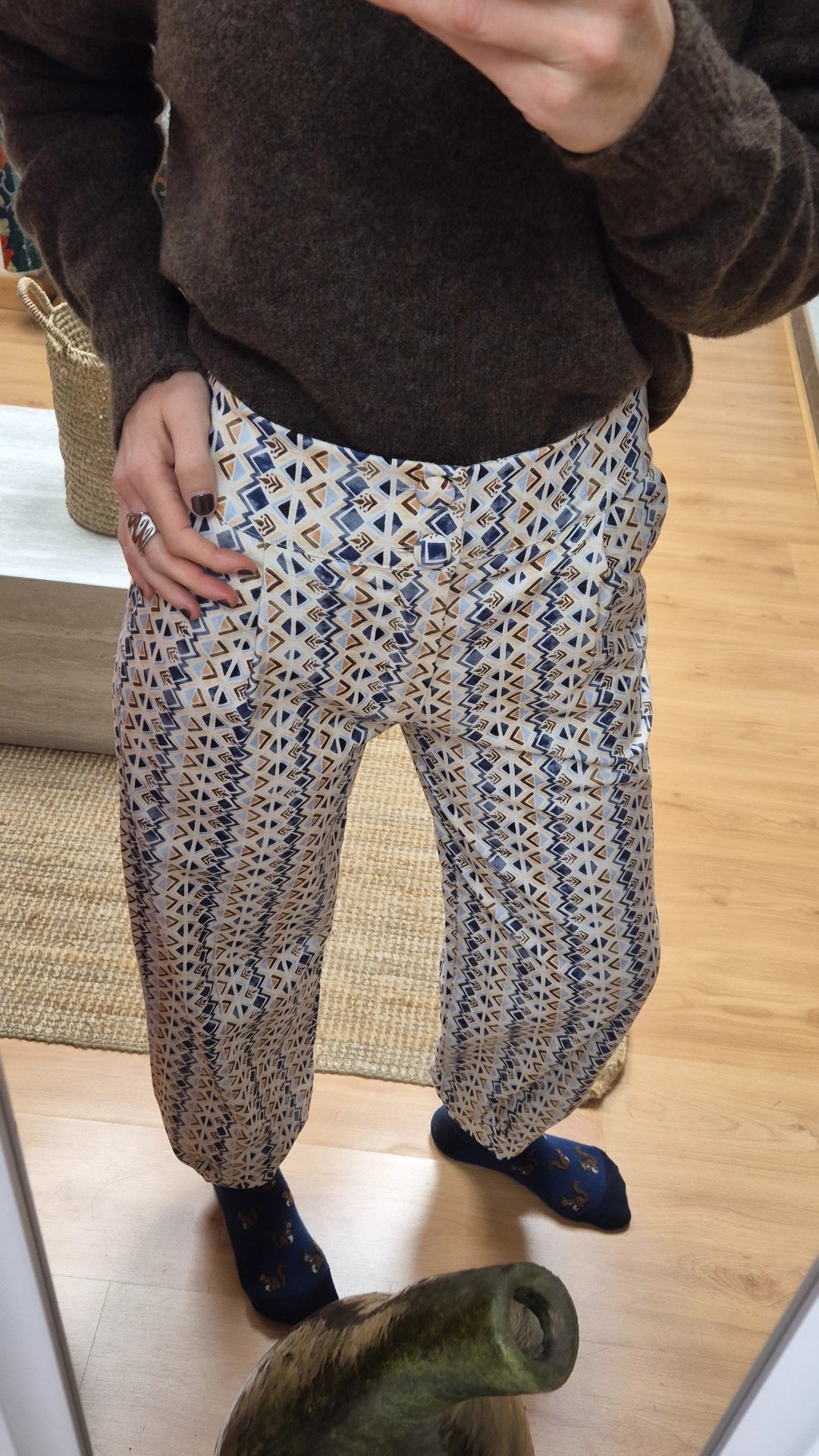 Pantalón bombacho mar