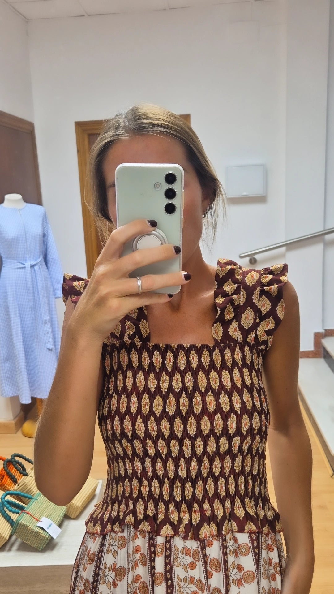 Vestido Manola burdeos