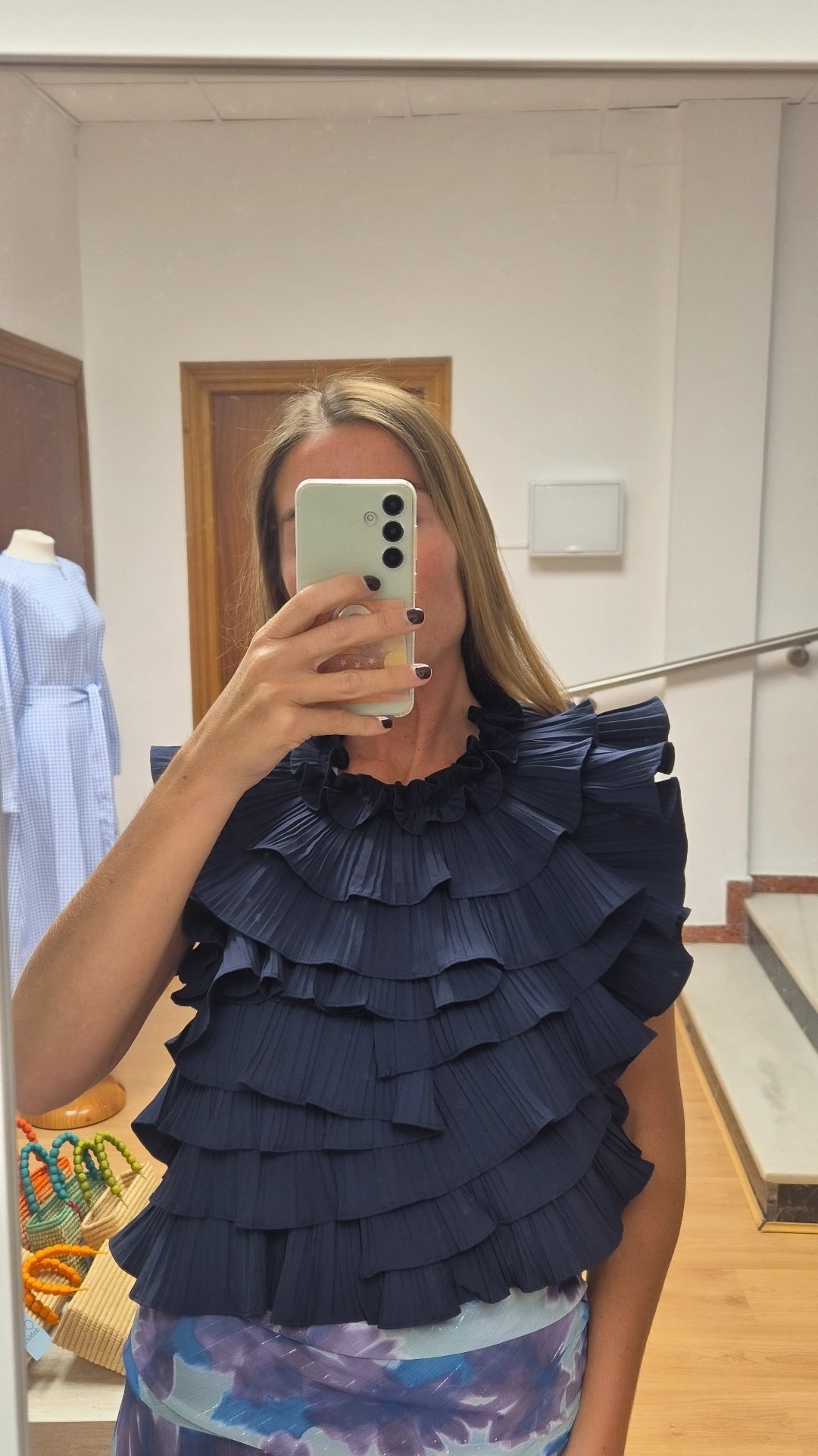 Blusa Java azul marino