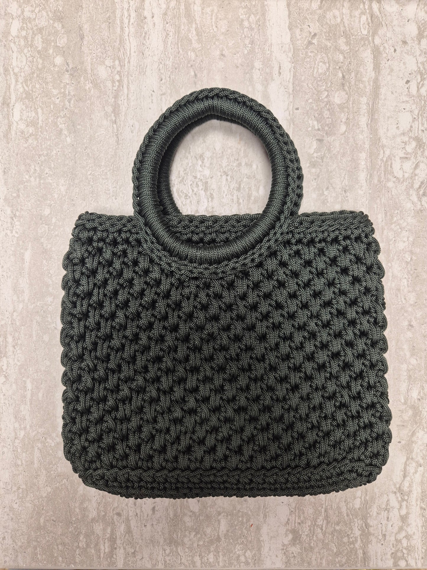 Bolso crochet Hoja