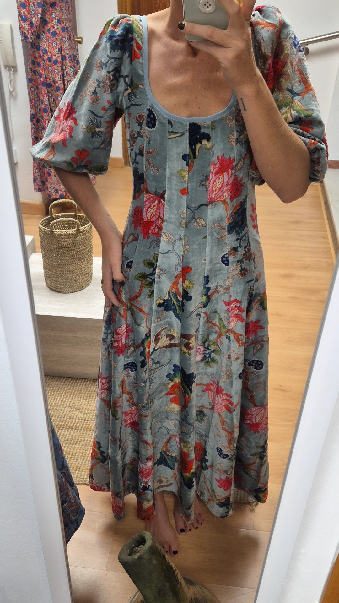 Vestido Moniquita con mangas Bosque encantado