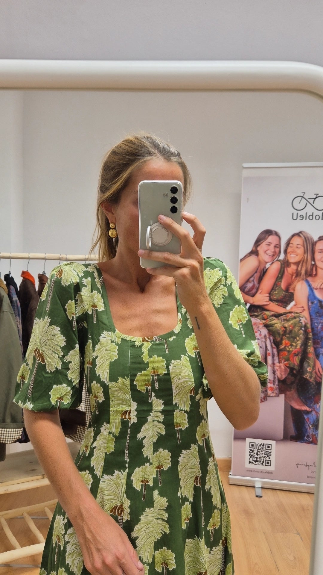 Vestido Kali con mangas Selva