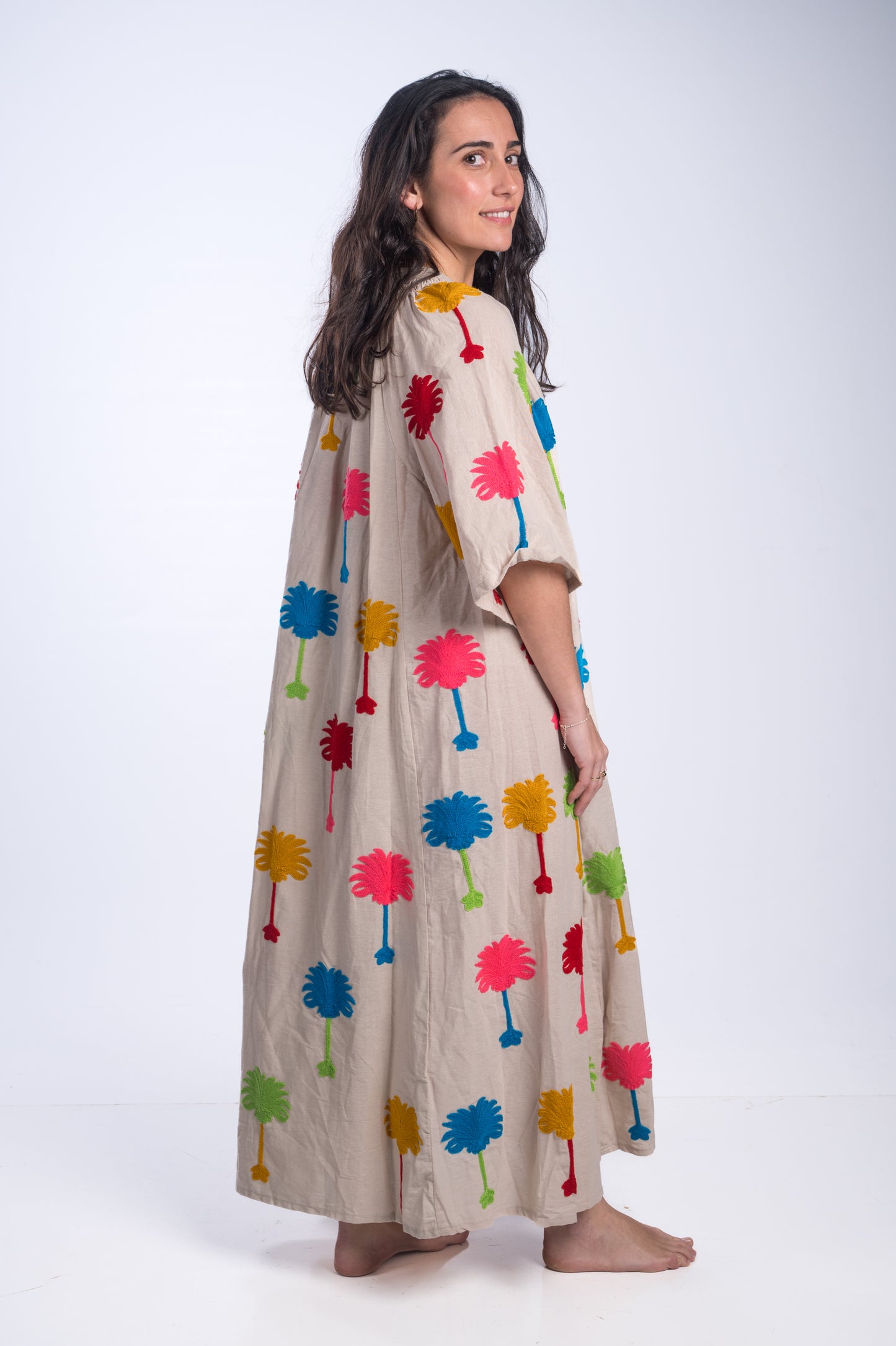 Vestido María beige