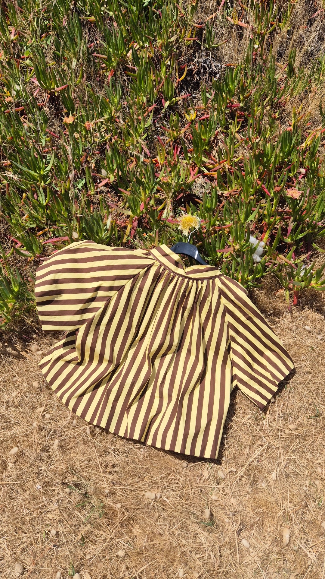 Blusa rayas y lazo con mangas A