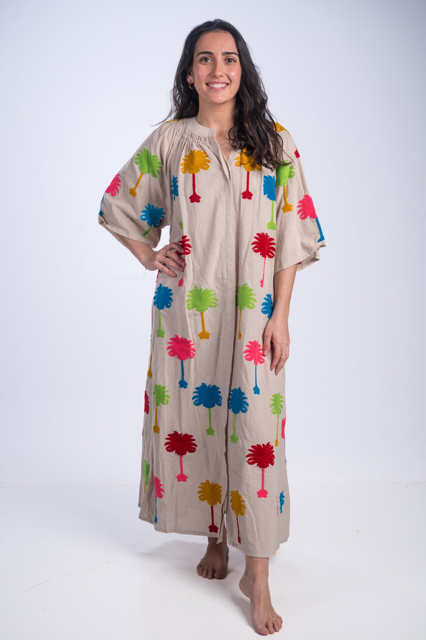 Vestido María beige