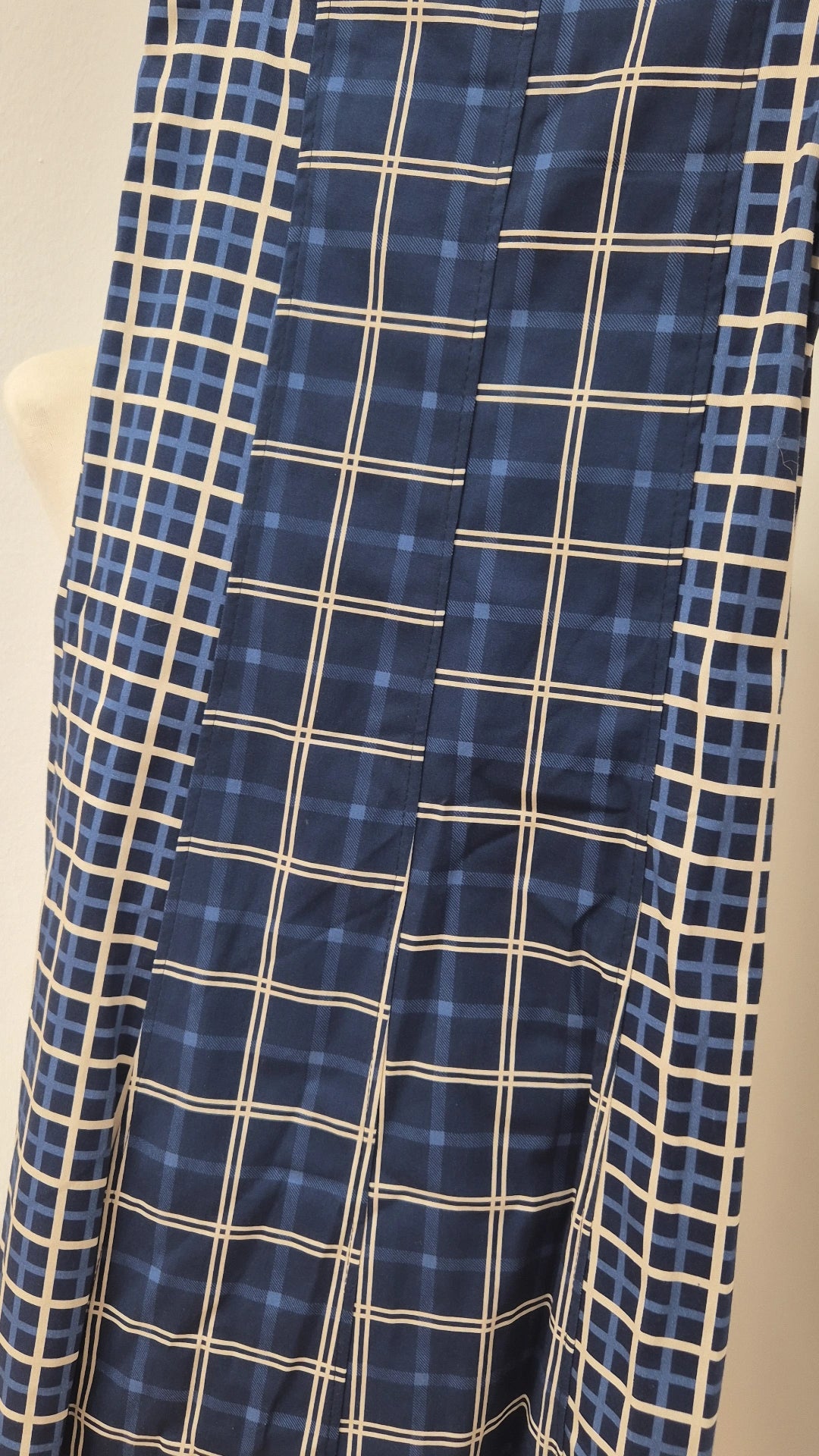 Falda cuadros navy