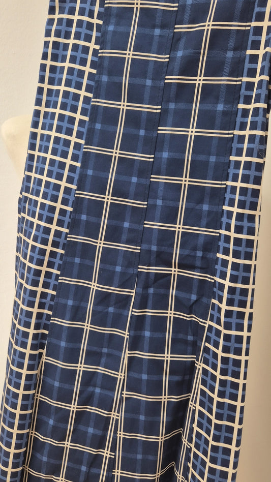 Falda cuadros navy