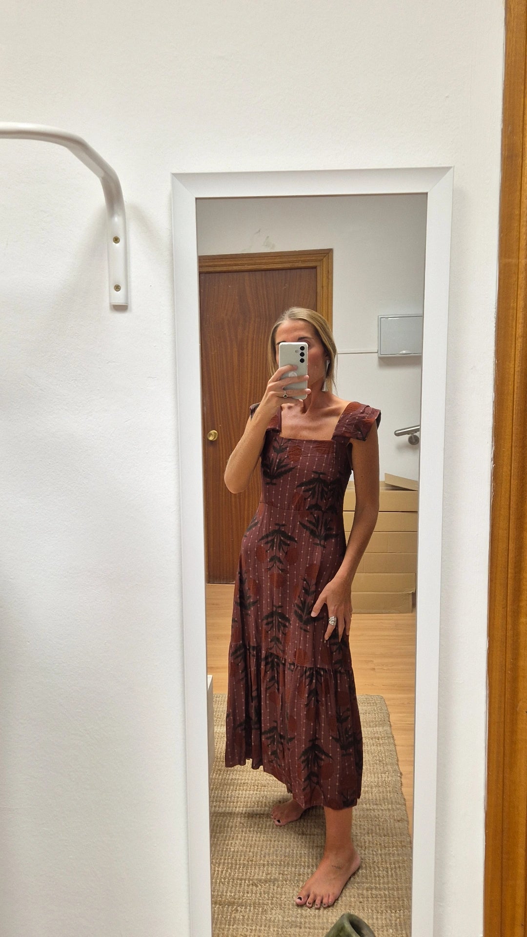 Vestido Elsa teja