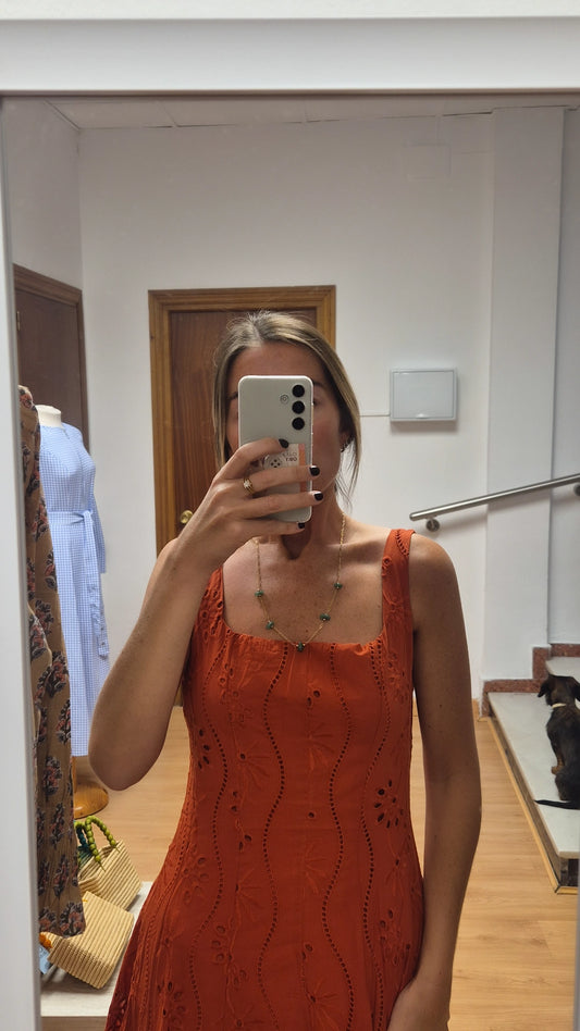 Vestido Fernanda teja