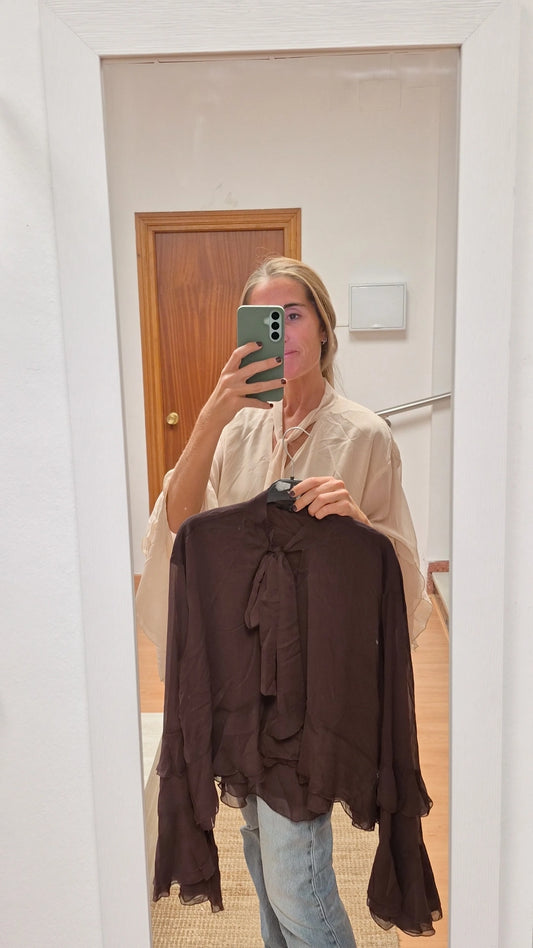 Blusa Anabel marrón