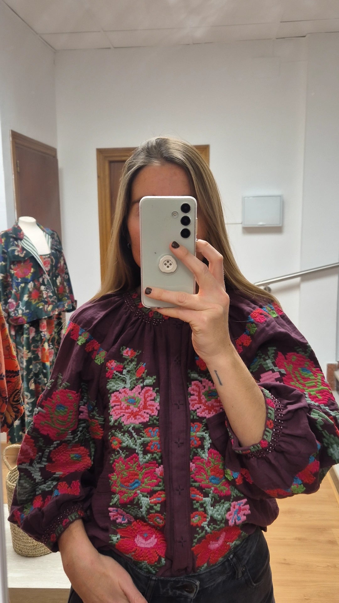 Blusa/Kimono Ankita buganvilla