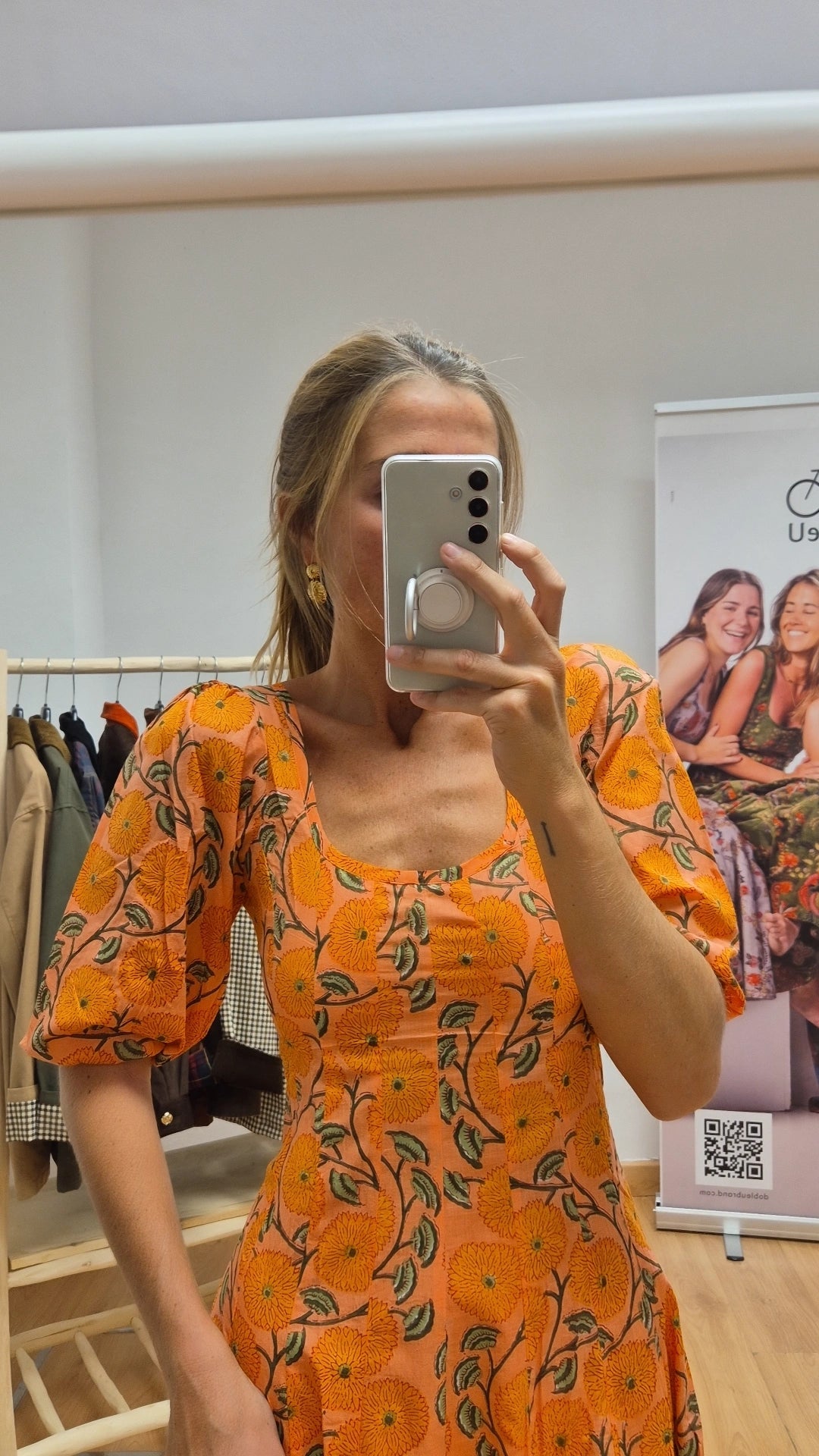 Vestido Kali con mangas Adhara